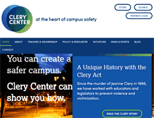 Tablet Screenshot of clerycenter.org